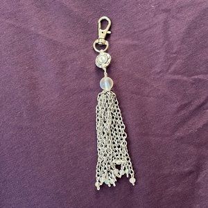 Zipper pull - frosted glass